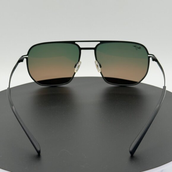Maui Jim Sharks Cove Black Hawaii Lava Polarized Sunglasses MJ605-02 - Picture 7 of 11